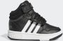 Adidas Sportswear Hoop Mid sneakers zwart wit grijs Imitatieleer 22 - Thumbnail 2