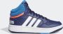 Adidas Perfor ce Hoops Mid Schoenen Kinderen Blauw - Thumbnail 8