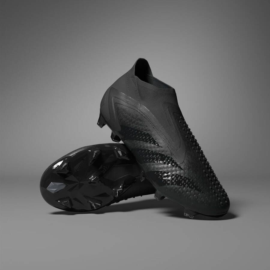 Adidas Predator Accuracy+ Veterloze Gras Voetbalschoenen (FG) Zwart Antraciet