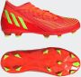 Adidas Perfor ce Predator Edge.3 FG Jr. voetbalschoenen oranje limegroen zwart - Thumbnail 4