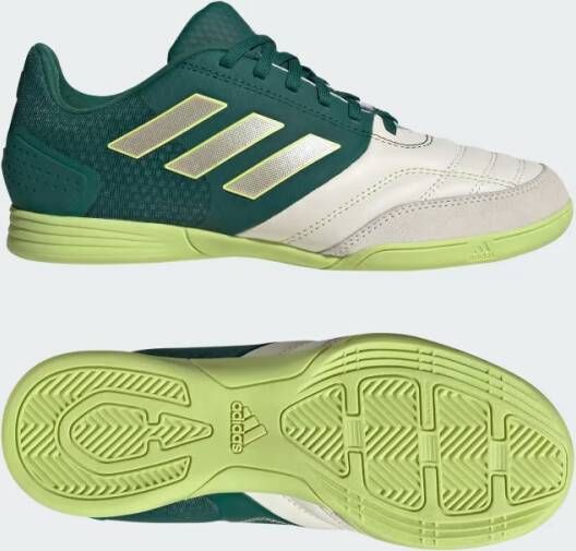 Adidas Perfor ce Top Sala Competition Indoor Jr. zaalvoetbalschoenen ecru groen limegroen Leer 37 1 3 - Foto 3