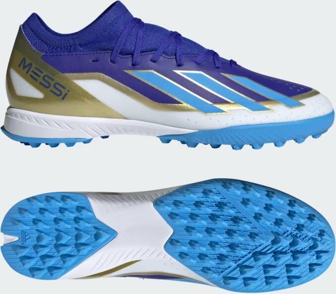Adidas Performance X Crazyfast Messi League Turf Voetbalschoenen Unisex Blauw - Foto 2