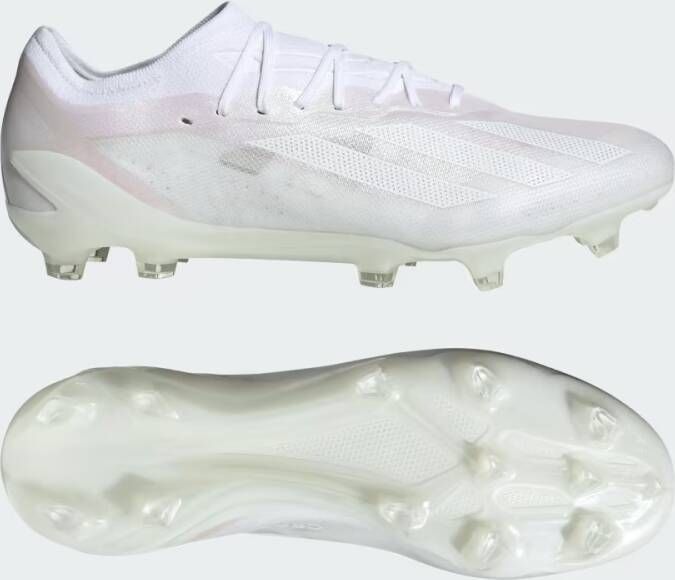 Adidas X Crazyfast.1 Gras Voetbalschoenen (FG) Wit Metallic - Foto 4