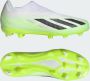 Adidas X Crazyfast.1 Veterloze Gras Voetbalschoenen (FG) Kids Wit Felgeel Zwart - Thumbnail 1