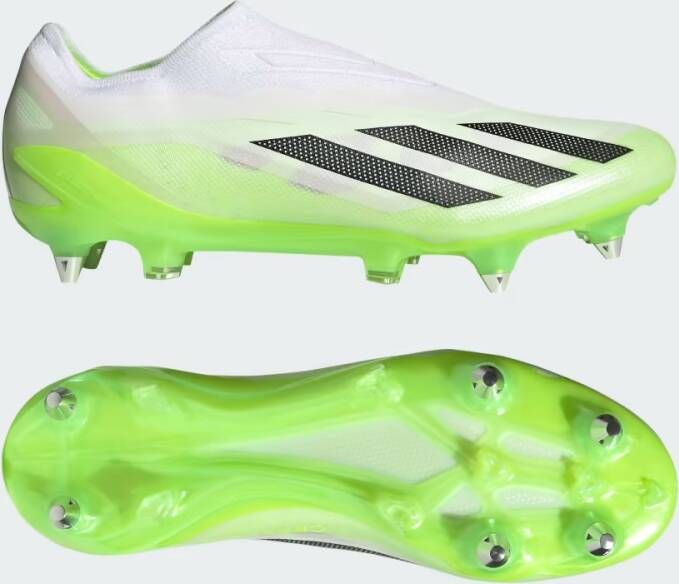 Adidas X Crazyfast.1 Veterloze IJzeren-Nop Voetbalschoenen (SG) Wit Felgeel Zwart - Foto 2