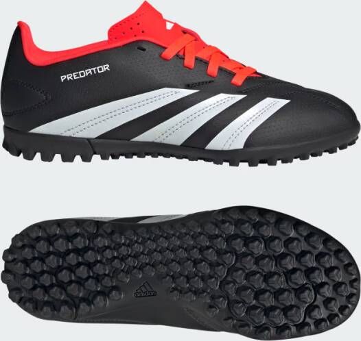 Adidas Perfor ce Predator Club TF Junior voetbalschoenen zwart wit rood Imitatieleer 36 2 3 - Foto 7