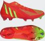 Adidas Predator Edge.1 Firm Ground Voetbalschoenen Solar Red Team Solar Green Core Black - Thumbnail 3