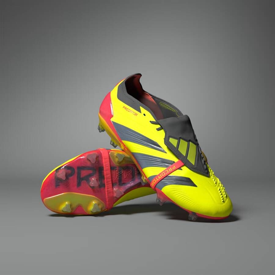 Adidas Predator Elite FT Gras Voetbalschoenen (FG) Felgeel Zwart Rood - Foto 3