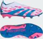 Adidas Predator Elite Veterloze Gras Voetbalschoenen (FG) Kids Wit Roze Blauw - Thumbnail 2