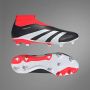 Adidas Predator League Laceless FG Core Black Cloud White Solar Red- Core Black Cloud White Solar Red - Thumbnail 3
