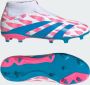 Adidas Perfor ce Predator League Veterloze Firm Ground Voetbalschoenen Kids Kinderen Wit - Thumbnail 2