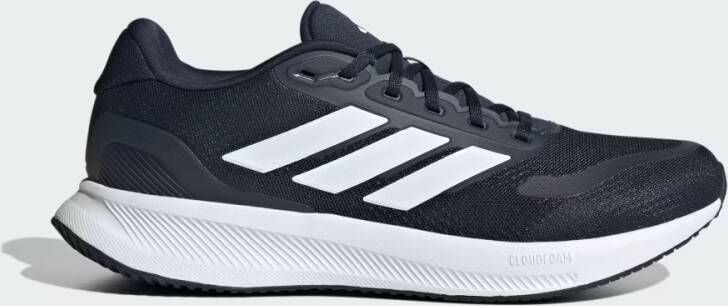 Adidas Performance Runfalcon 5 hardloopschoenen donkerblauw wit zwart - Foto 4