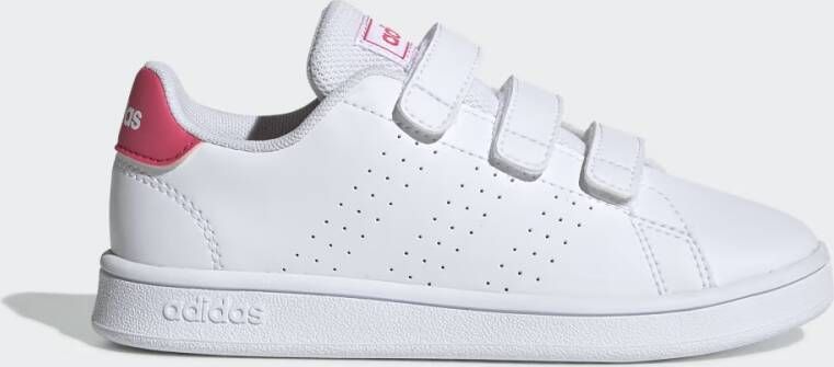 Adidas Advantage C Meisjes Sneakers Ftwr White Real Pink S18 Ftwr White - Foto 3