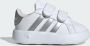 Adidas Sportswear Grand Court 2.0 sneakers wit matzilver Imitatieleer 20 - Thumbnail 3