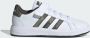 Adidas Sportswear Grand Court 2.0 EL sneakers wit olijfgroen donkergroen Imitatieleer 36 2 3 - Thumbnail 4