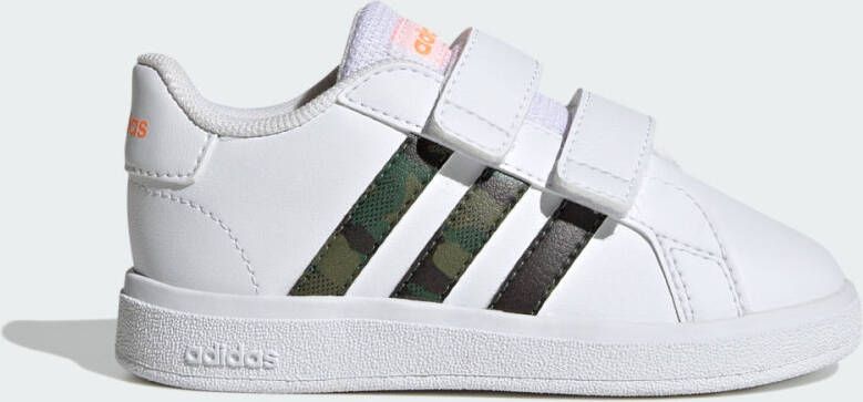 Adidas Sportswear Grand Court 2.0 sneakers wit zwart oranje Imitatieleer 26 - Foto 5