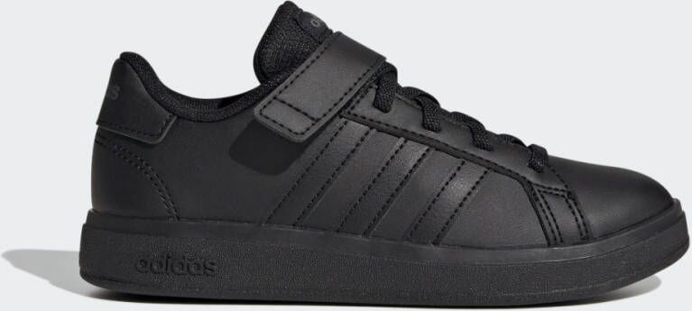 Adidas Core adidas Sportswear Grand Court Schoenen met Elastische Veters en Klittenband Kinderen Zwart - Foto 14