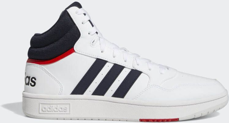 Adidas Sportswear Hoops 3.0 Mid Classic Vintage Schoenen Unisex Wit Schoenen
