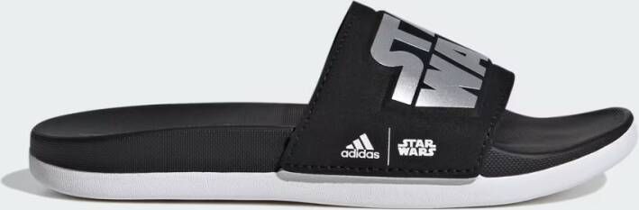 Adidas Adilette Slides Children Core Black Silver Metallic Cloud White Core Black Silver Metallic Cloud White - Foto 5