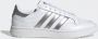 Adidas Team Court W Lage sneakers Leren Sneaker Dames Wit - Thumbnail 4