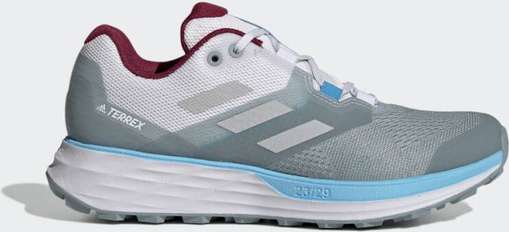 Adidas Terrex Two Flow Trail Running Unisex Schoenen Grey Mesh Synthetisch - Foto 3