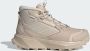 Adidas TERREX Winter Leather Mid Cut RAIN.RDY COLD.RDY Boots Unisex Beige - Thumbnail 3