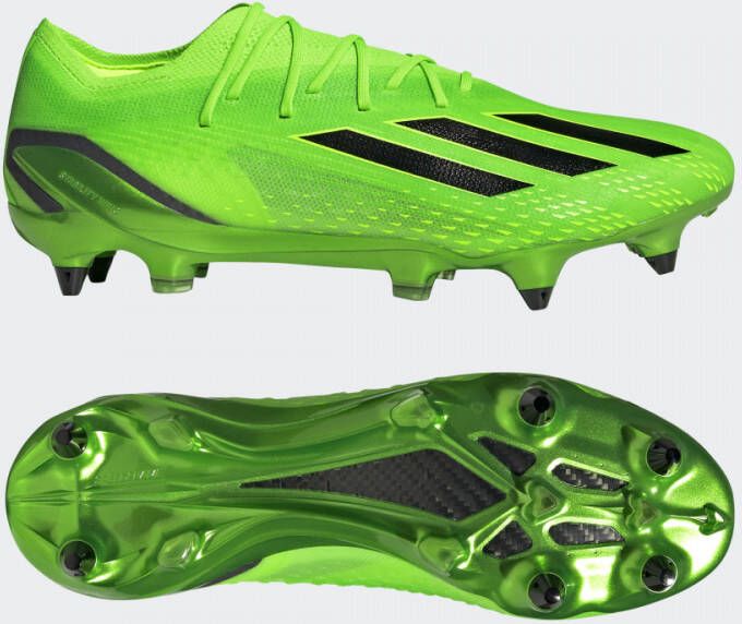 Adidas X Speedportal.1 IJzeren-Nop Voetbalschoenen (SG) Groen Zwart Geel - Foto 3