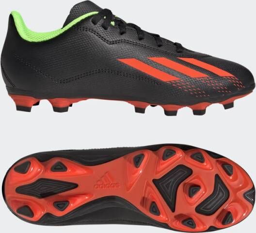 Adidas X Speedportal.4 Gras Kunstgras Voetbalschoenen (FxG) Kids Zwart Rood Groen - Foto 4