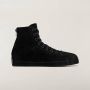 Y-3 Zwarte Leren Sneakers Nizzastar Hi - Thumbnail 2