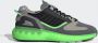 Adidas Originals ZX 5K BOOST Heren Sneakers Schoenen Grijs-Groen GV7701 - Thumbnail 2
