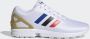 Adidas Originals ZX FLUX Heren Sneakers Sport Casual schoenen Wit FV7918 - Thumbnail 3