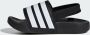 Adidas Sportswear adilette Estrap Badslippers Kids Kinderen Zwart - Thumbnail 7