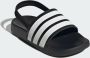 Adidas Sportswear Adilette Estrap badslippers met hielbandje zwart wit - Thumbnail 8