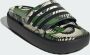 Adidas Sportswear adilette Platform Badslippers Dames Groen - Thumbnail 6