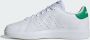 Adidas Sportswear Advantage Base 2.0 sneakers wit groen Imitatieleer 36 2 3 - Thumbnail 9