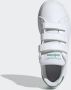 Adidas Advantage C Jongens Sneakers Ftwr White Green Grey Two F17 - Thumbnail 5