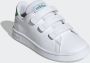 Adidas Advantage C Jongens Sneakers Ftwr White Green Grey Two F17 - Thumbnail 7