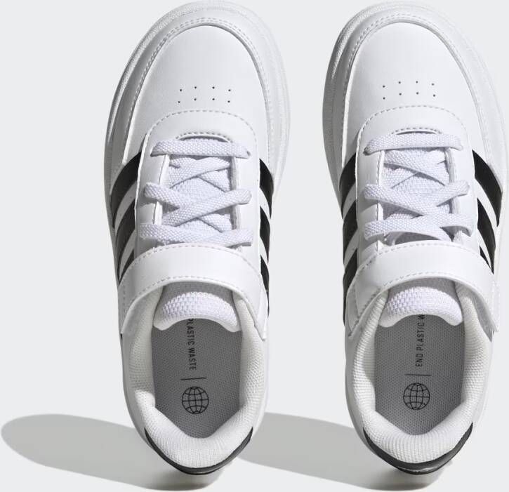 Adidas Breaknet Lifestyle Court Schoenen met Elastische Veters en Klittenband Bovenaan