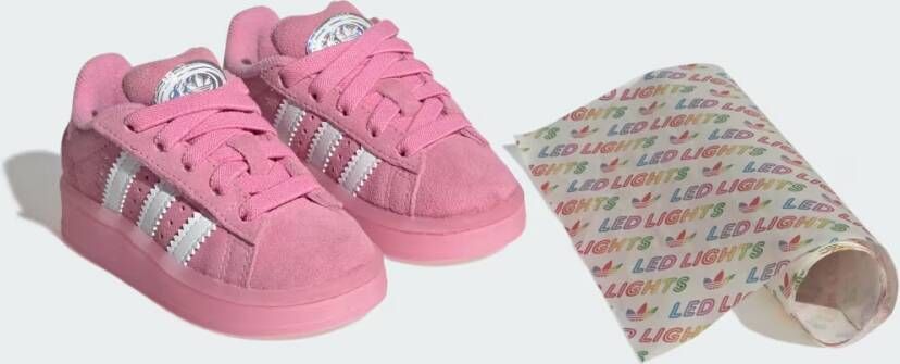 Adidas Campus 00s Led Lights Comfort Closure Elastic Lace Sneakers Kids
