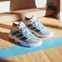 Adidas Performance Court Stabil Indoor Sneakers Dames Blauw - Thumbnail 5