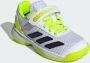 Adidas Perfor ce Courtflash Tennisschoenen met Klittenband Kids Kinderen Wit - Thumbnail 5