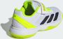 Adidas Perfor ce Courtflash Tennisschoenen met Klittenband Kids Kinderen Wit - Thumbnail 6