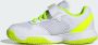 Adidas Perfor ce Courtflash Tennisschoenen met Klittenband Kids Kinderen Wit - Thumbnail 7