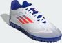 Adidas Perfor ce F50 Club Junior voetbalschoenen wit rood kobaltblauw Imitatieleer 36 2 3 - Thumbnail 8