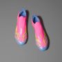 Adidas F50+ Gras Voetbalschoenen (FG) Roze Neongeel Blauw - Thumbnail 5