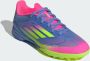 Adidas Perfor ce F50 League Turf Voetbalschoenen Kids Kinderen Blauw - Thumbnail 6