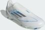 Adidas F50 League Veterloze Gras Kunstgras Voetbalschoenen (MG) Wit Blauw Zilver - Thumbnail 6