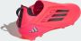 Adidas F50 Pro Veterloze Gras Voetbalschoenen (FG) Kids Felrood Zwart Zilver - Thumbnail 7