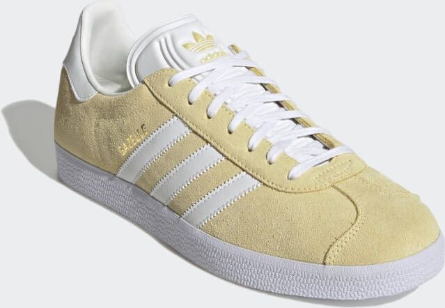 Adidas Originals Gazelle Schoenen Almost Yellow Cloud White Gold Metallic - Foto 12