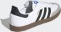 Adidas Originals Samba Vegan H01877 Mannen Wit Sneakers - Thumbnail 6
